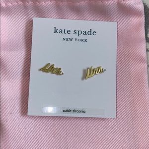 Kate spade gold earrings